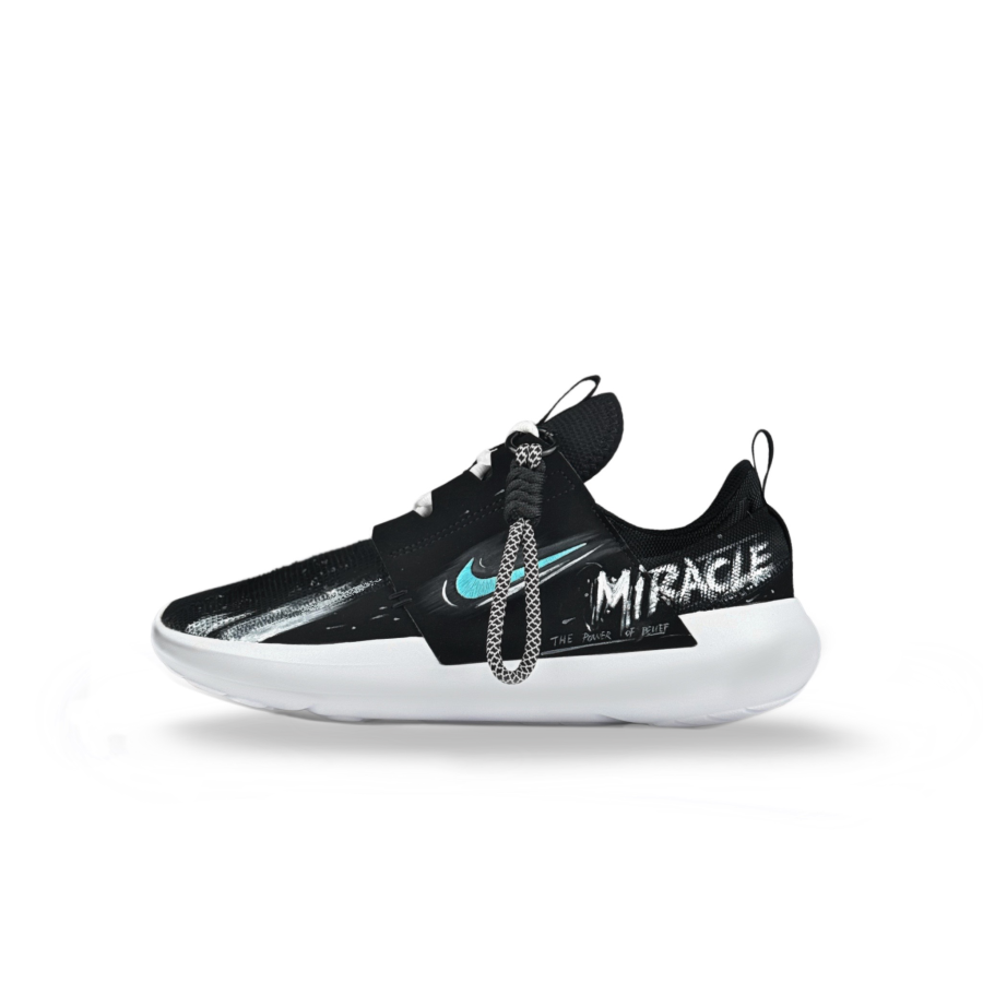 Nike Nike E Series AD Black Tide Cyan Peak Mesh Cushioning Lightweight Breathable Low top Summer Casual Shoes Men's Black