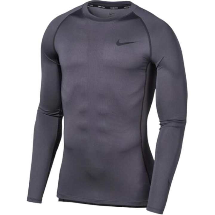 Nike Nike PRO DRI FIT T Shirts Men's Gray Crew Neck