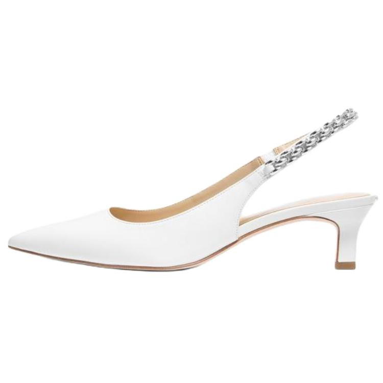 MICHAEL KORS Marcia Slim Heel High Heels 5cm Women's White