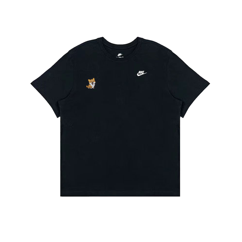 Nike Nike Sportswear T Shirts Unisex Black Crew Neck Moderate Straight Fit