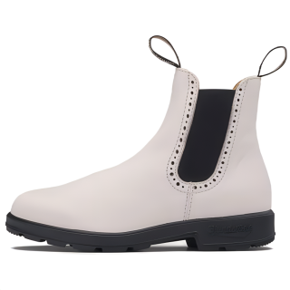 Blundstone Leather Short Chelsea Boots Women's White