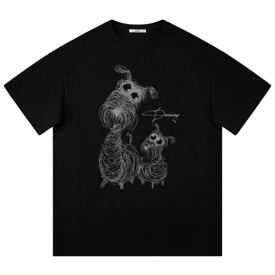 DEERWAY T Shirts Unisex Crew Neck Moderate Heavyweight