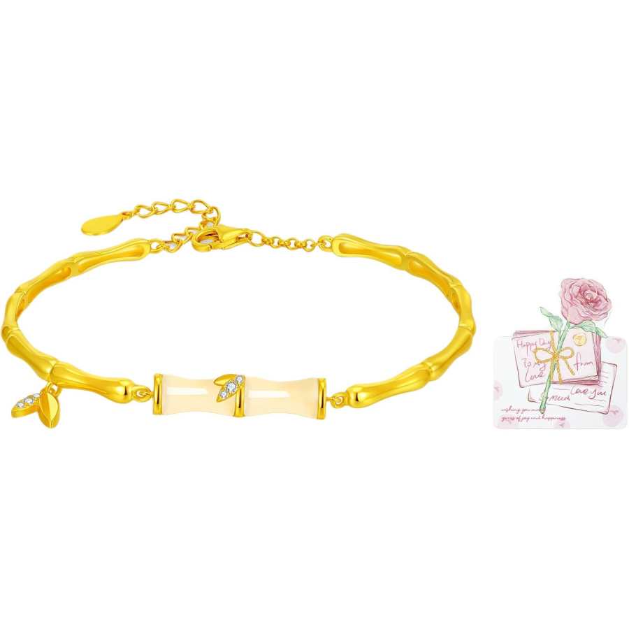 YANGCHUANGSHISHANG Hetian Jade Bracelets Green Jade Women's