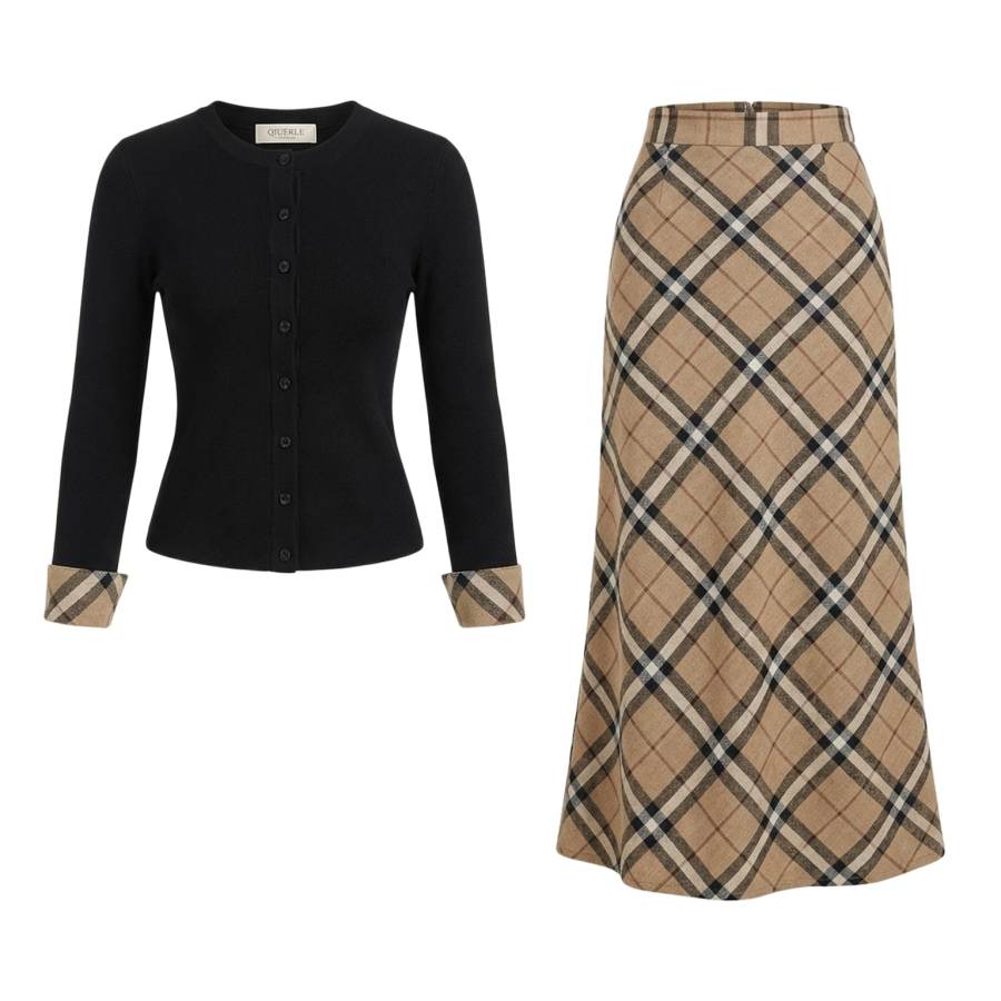 Qiuerle Skirt Set Women's Gift Box Set Included