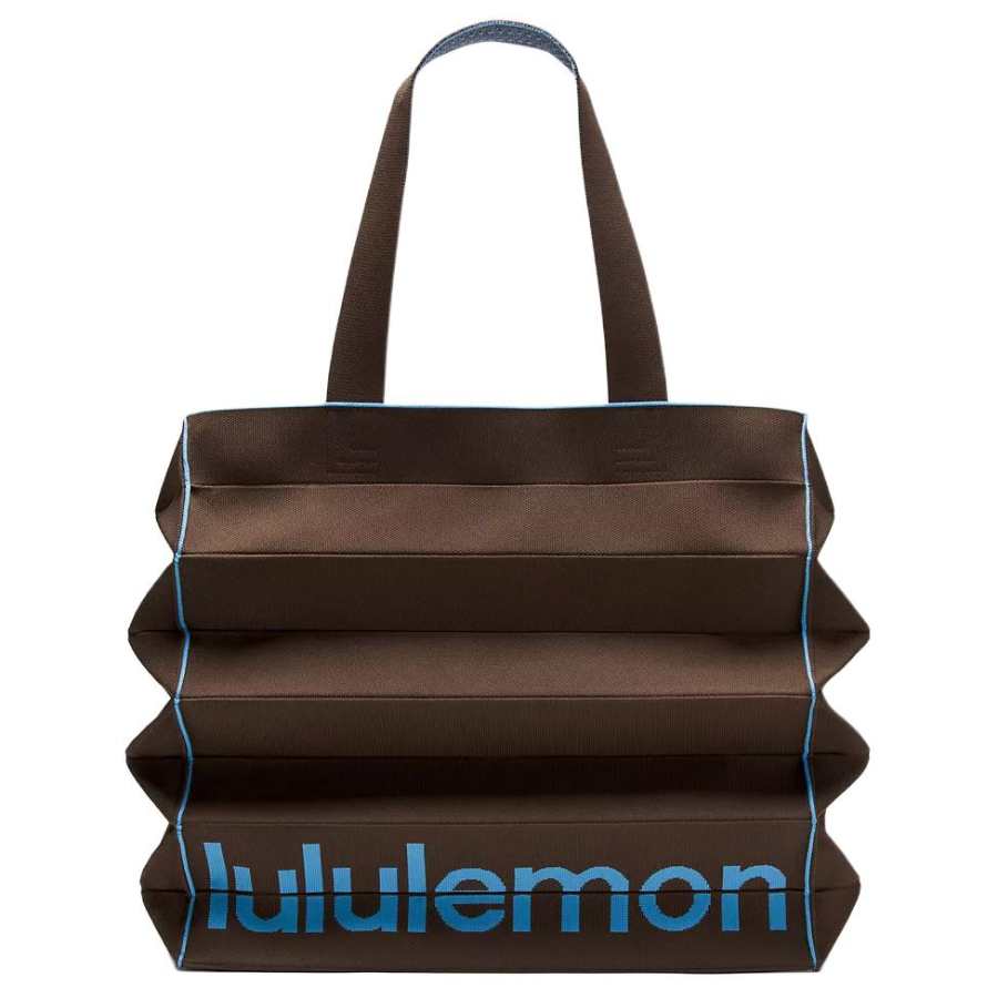 Lululemon Lululemon Polyester Handbag, Shoulder Bag Regular Unisex Brown