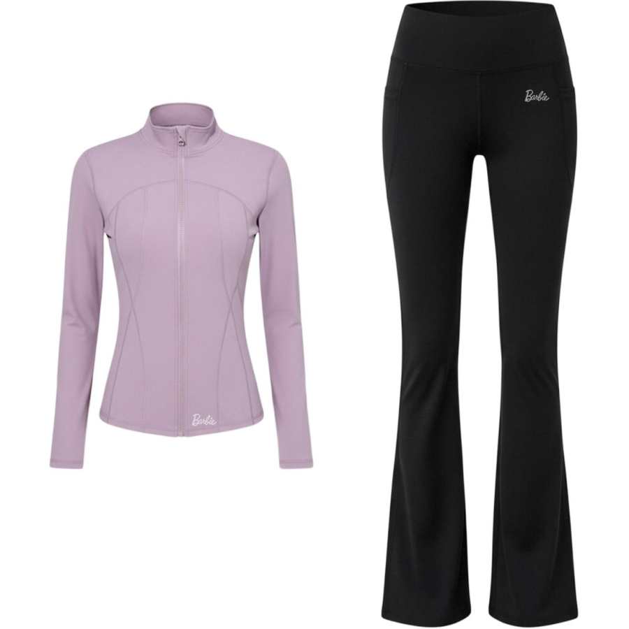 Barbie Fitness Sets Women's Stand Collar Moderate