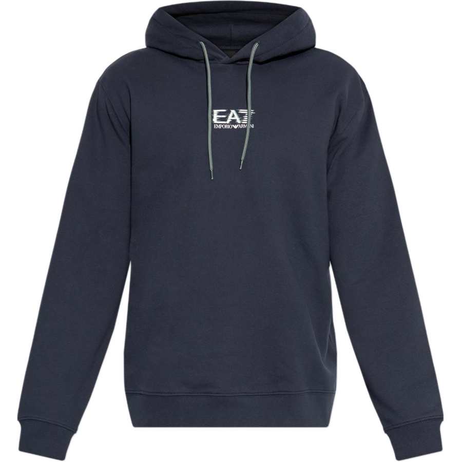 Emporio Armani Logo Printed Drawstring Hoodie