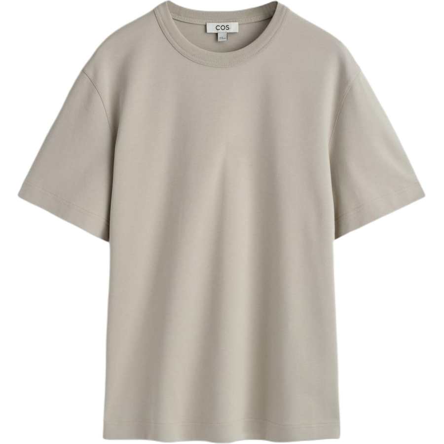 COS COS T Shirts Men's Light Gray Crew Neck