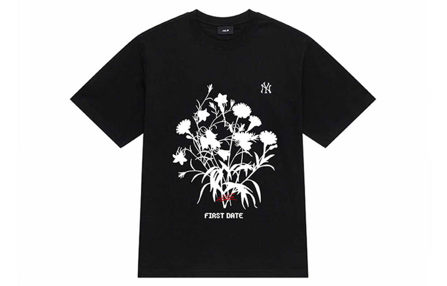 MLB MLB T Shirts Unisex Black Crew Neck Moderate Straight Fit