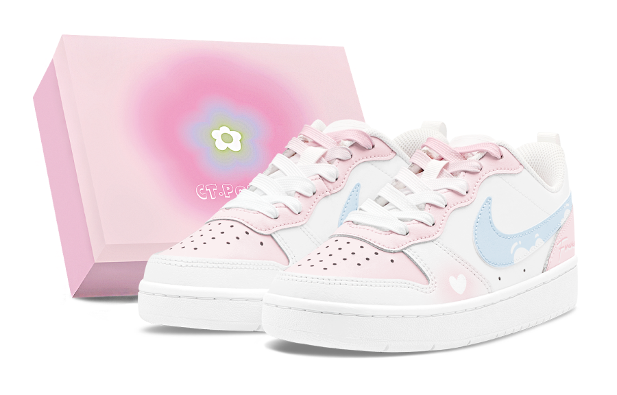 Nike Nike Court Borough Romantic Spring, Holiday Sweetheart, Couple's, Heart, Refreshing, Sweet Style, Ladylike Style