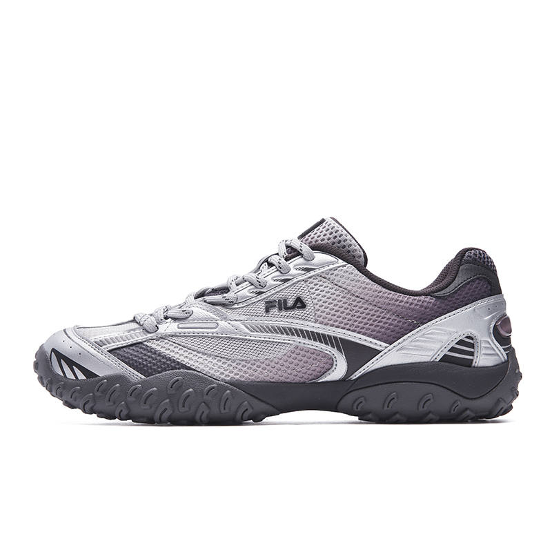 FILA ECHAPPE 2 Abrasion Resistant, Breathable, Lightweight Low top Casual Shoes Men's Peacock Cloud Gray/Shale Purple