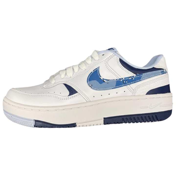 Nike Nike Gamma Force Slip Resistant And Breathable Low top Skateboard Shoes Women's White Blue