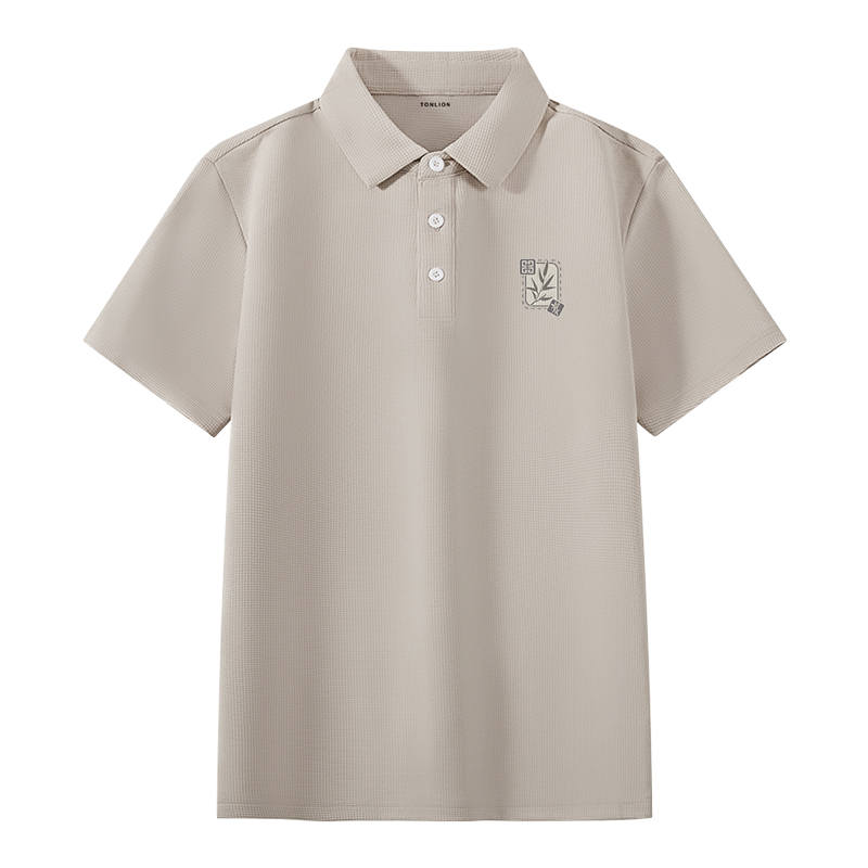 Tonlion Polo Shirts Unisex Polo Collar Moderate Straight Fit