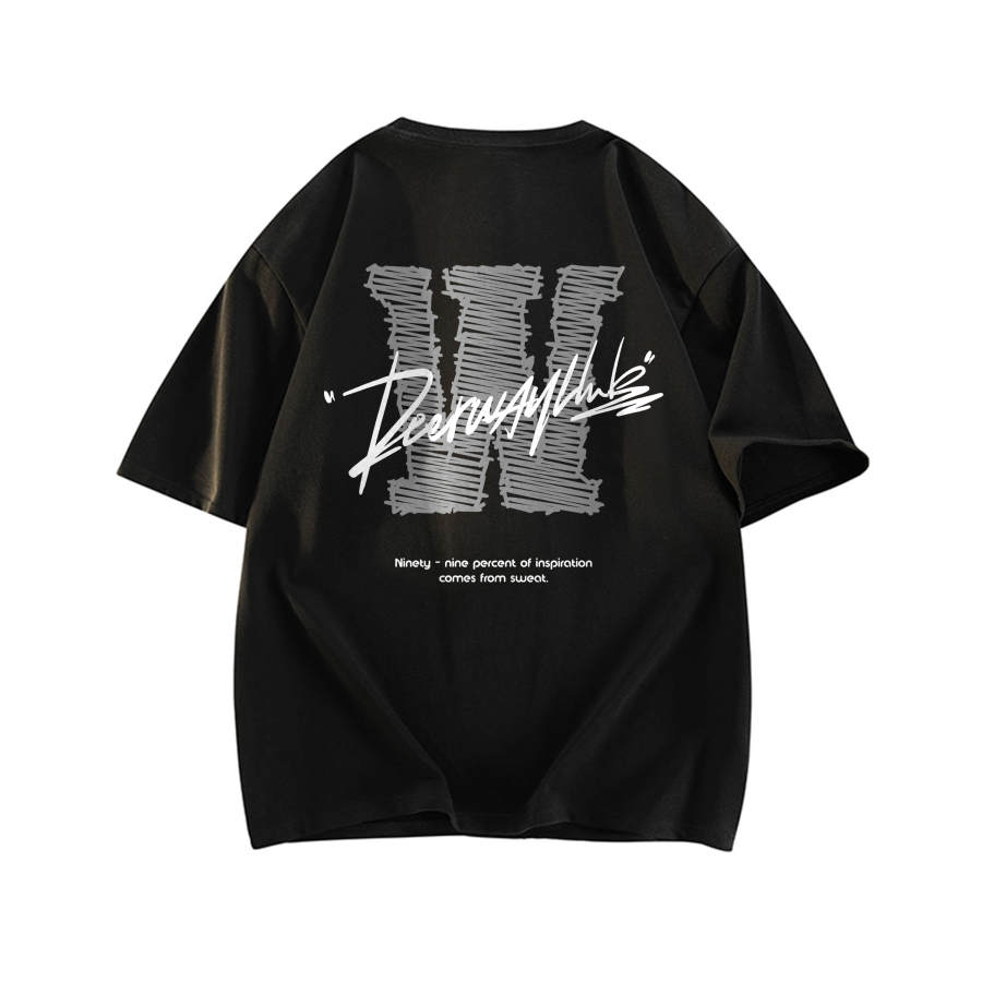DEERWAY T Shirts Unisex Crew Neck Moderate Straight Fit