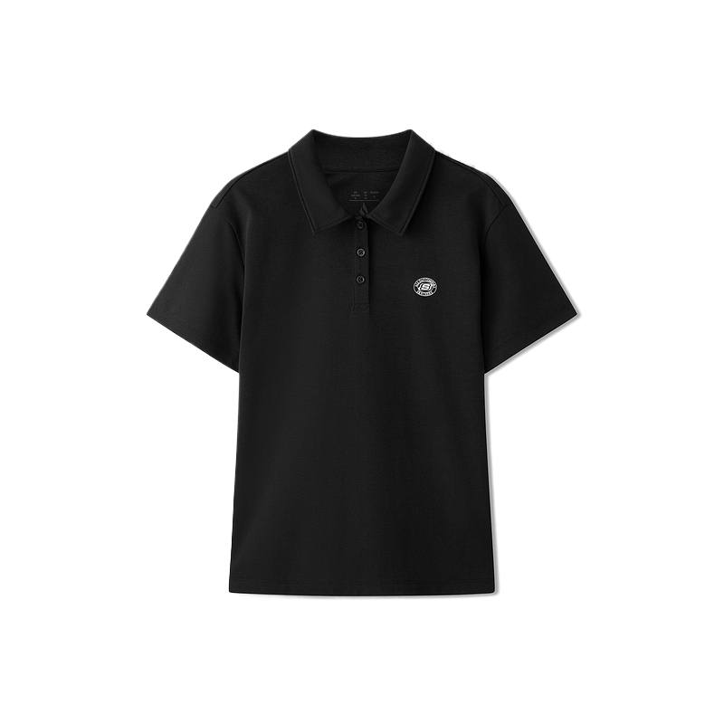 Skechers Polo Shirts Women's Carbon Black 0018 Polo Collar Moderate