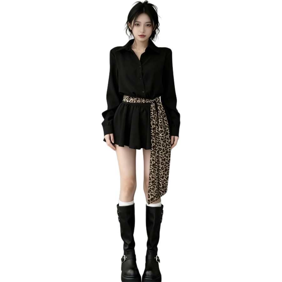 Cotton Gene Long Sleeved Dress Women's
