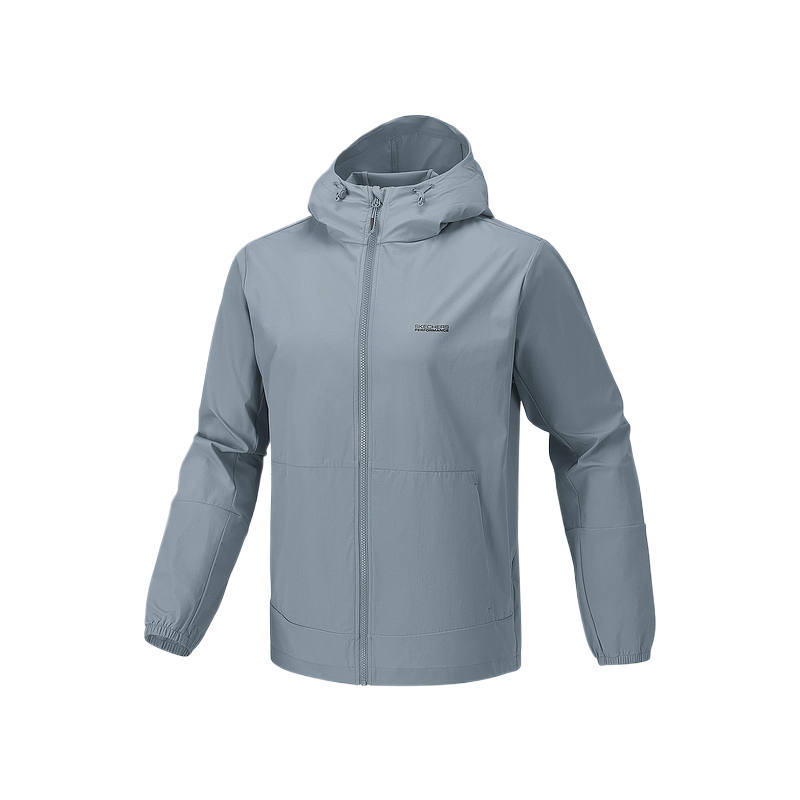 Skechers Jackets Men's Trade Wind Gray 02N6 Hooded Moderate Other