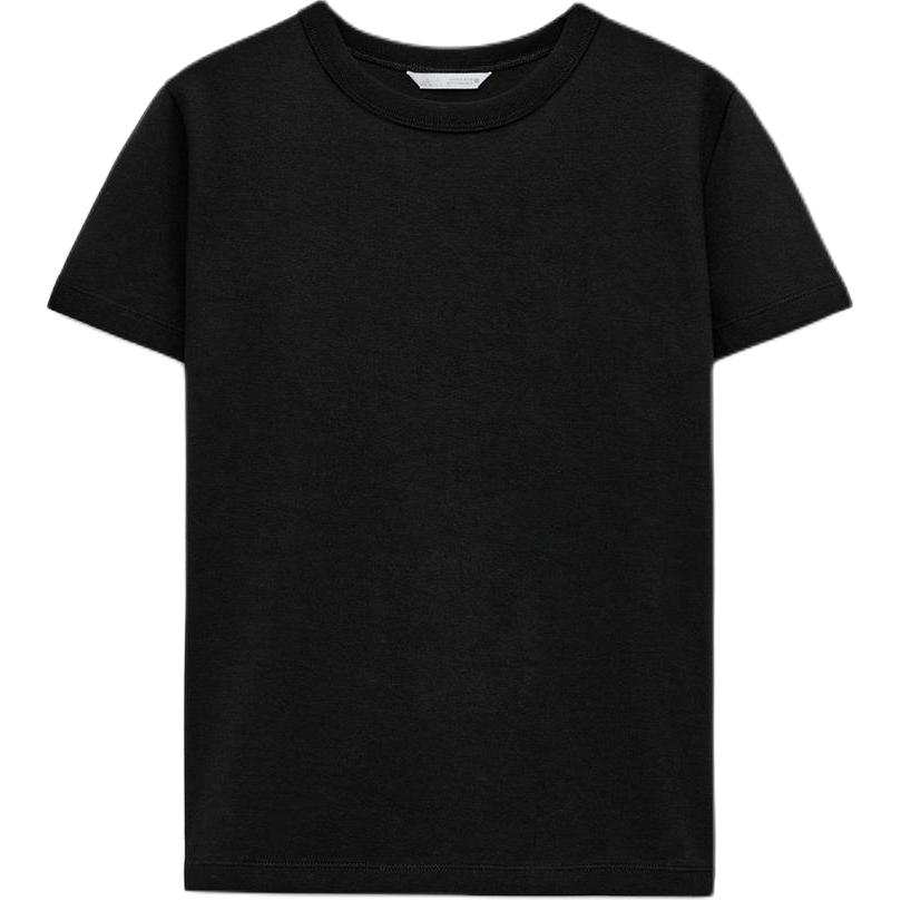 ZARA T Shirts Women's Black Crew Neck