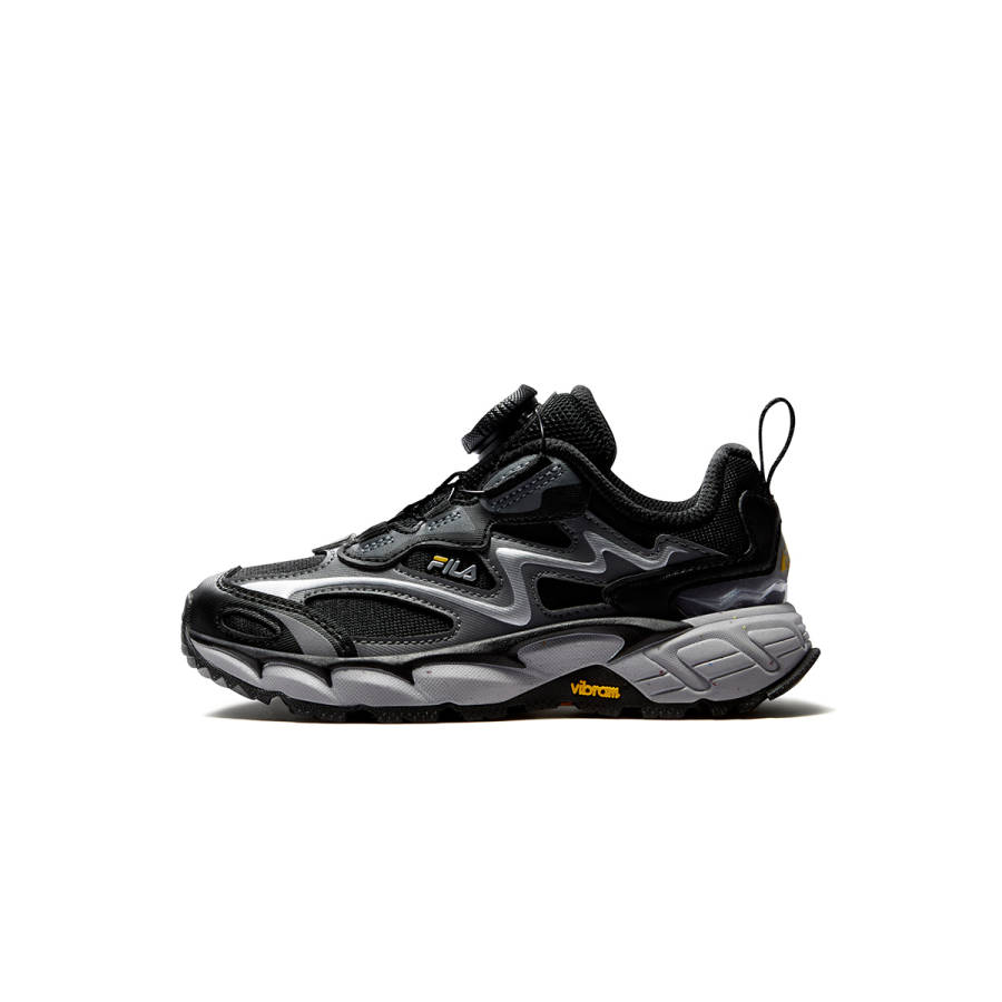 FILA KIDS PERFORMANCE FPH Cushioning Abrasion Resistant Slip Resistant Kids' Outdoor Shoes Black/Smoke Gray Kids'