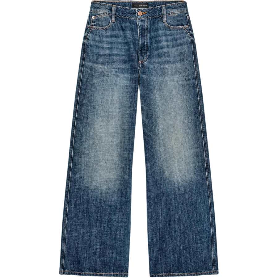 ZARA Jeans Women's Blue Moderate Straight Fit Pants