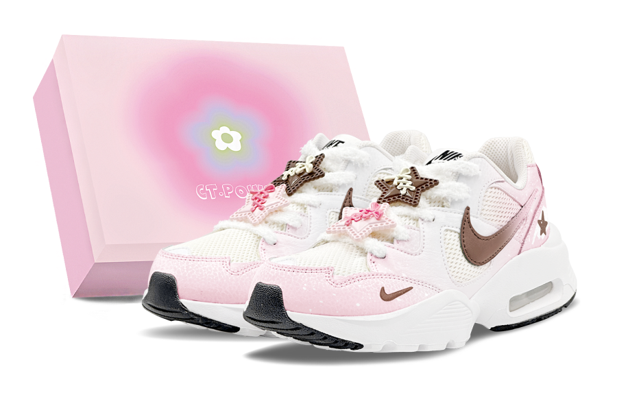Nike Nike Air Max Fusion Abrasion Resistant Slip Resistant Low top Casual Running Shoes Women's Pink Brown