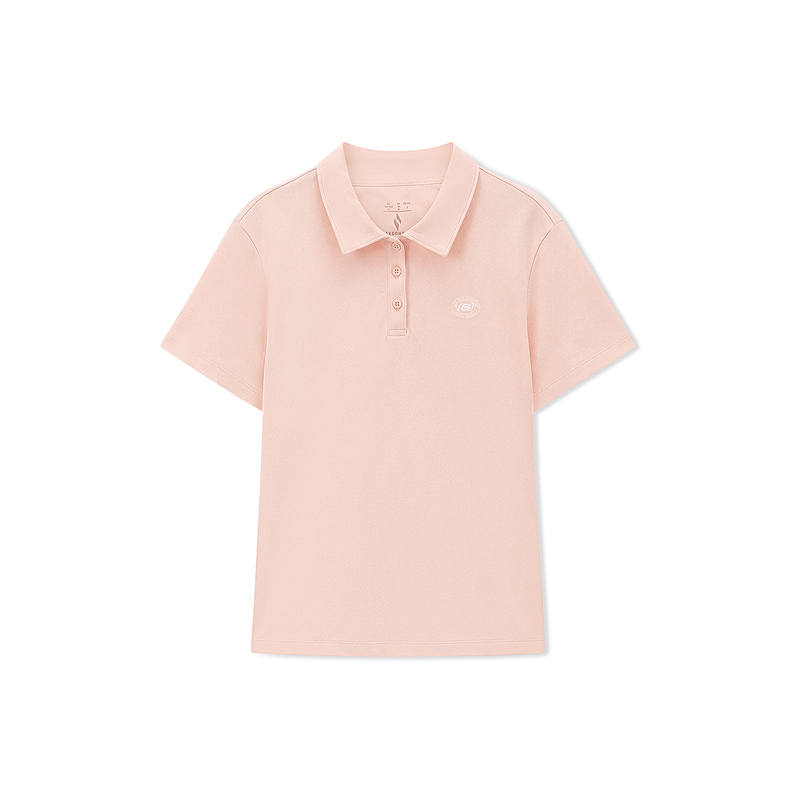 Skechers Polo Shirt Women's Peach Pink