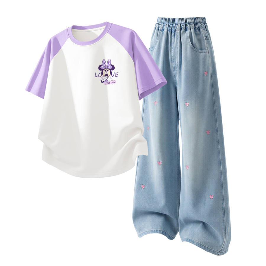 Disney Kids Casual Sportswear Crew Neck Thin