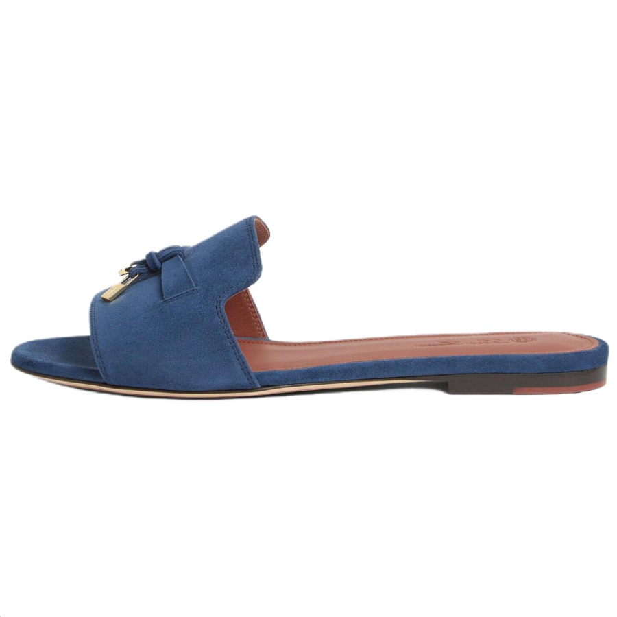 Loro Piana Slide Slippers Women's Blue