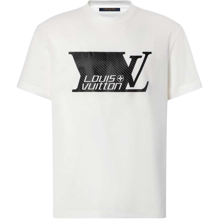 LOUIS VUITTON T Shirts Men's Ivory Crew Neck Moderate