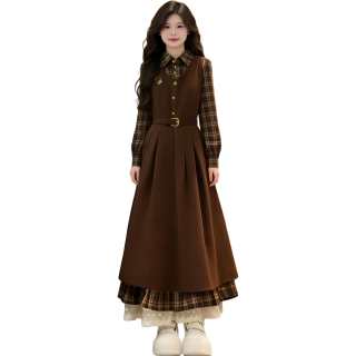 Cotton Gene Long Sleeved Dress Women's