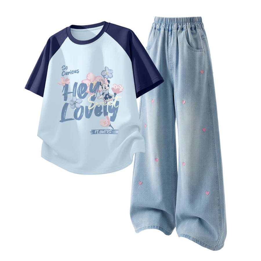 Disney Kids Casual Sportswear Crew Neck Thin