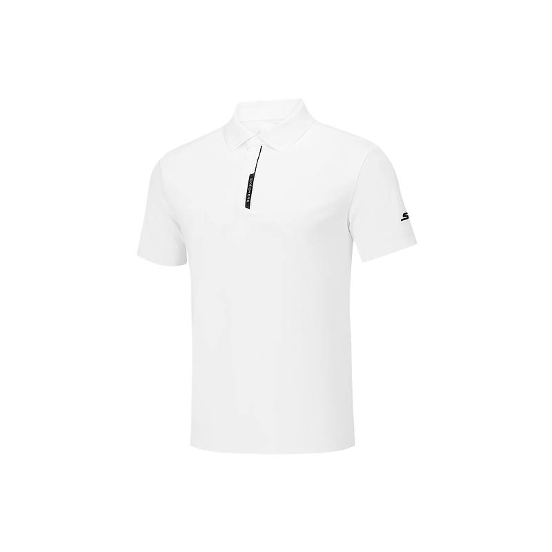 Skechers Polo Shirts Men's Bright White 0019 Polo Collar Moderate