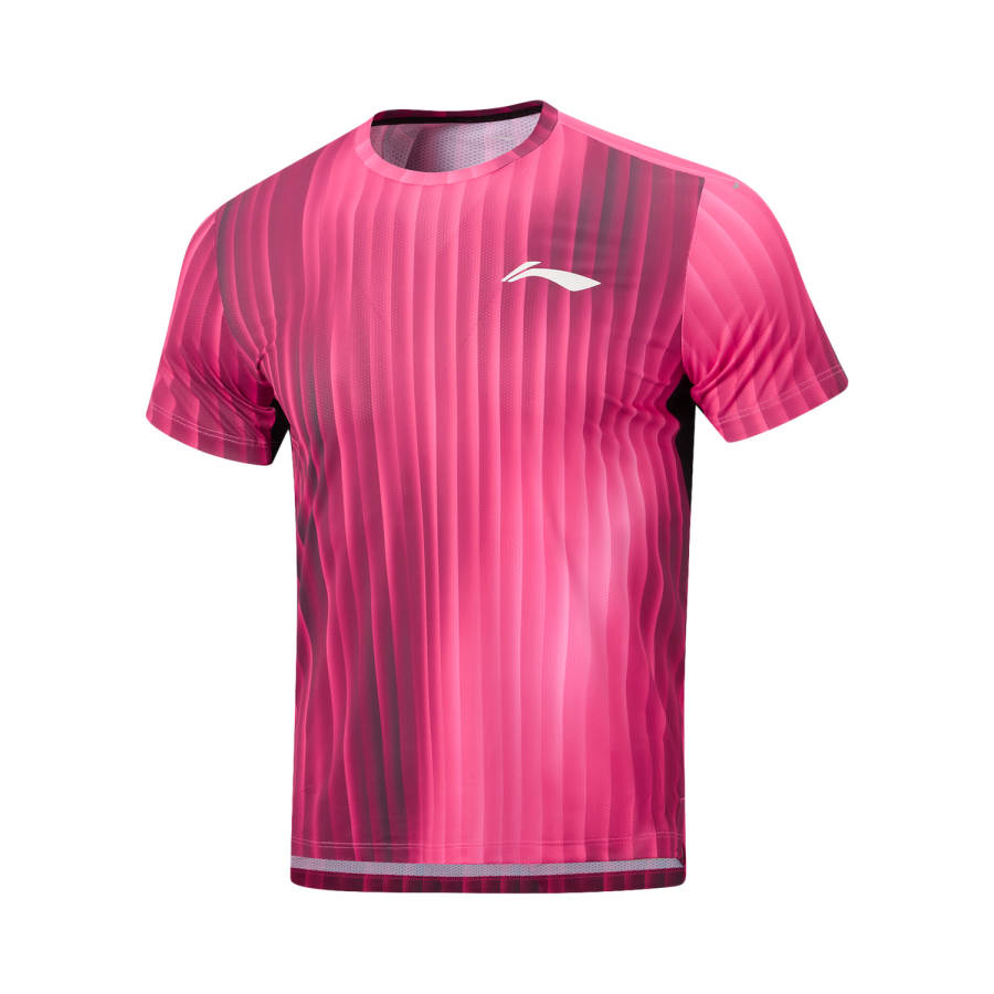 Li-Ning Li Ning Running Collection T Shirt Unisex Vibrant Pink
