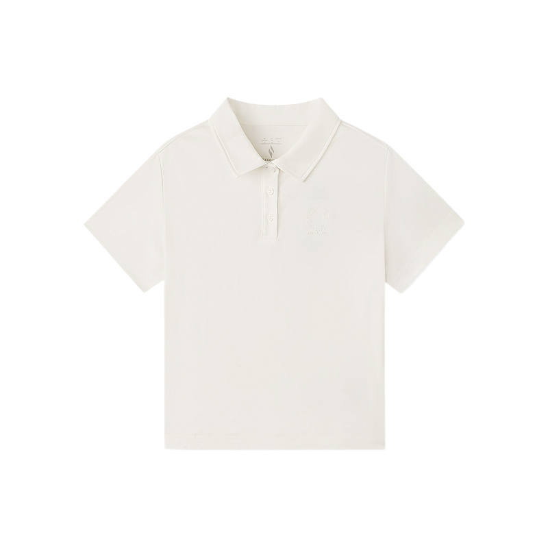 Skechers Polo Shirts Women's Marshmallow White 0074 Polo Collar Moderate