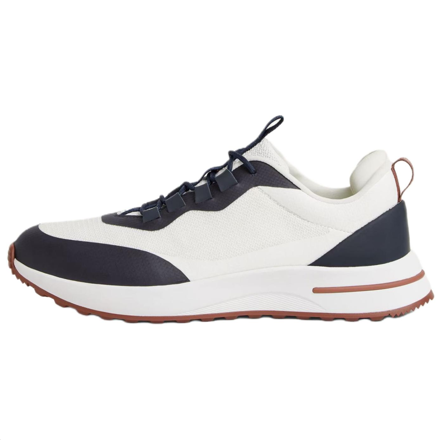 Loro Piana Week End Walk Cow Leather Low top Casual Shoes Men's White