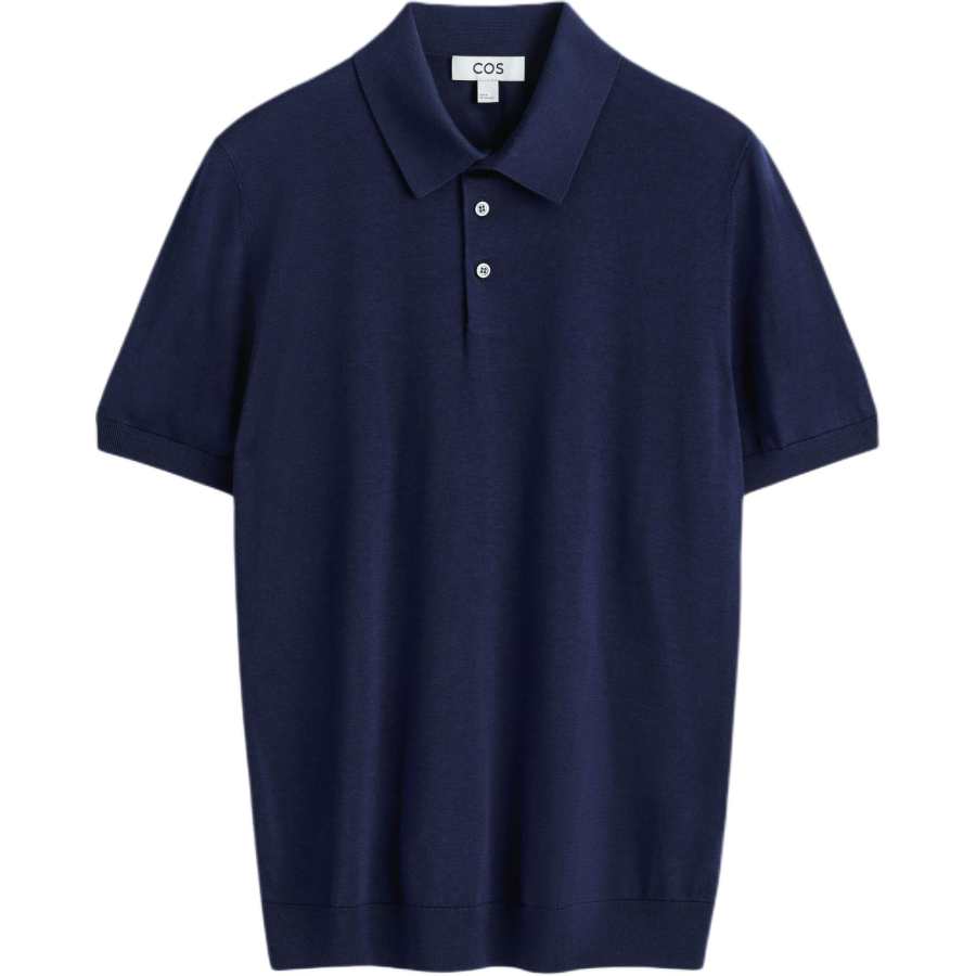 COS Polo Shirts Men's Navy Blue 3 Polo Collar Moderate Other