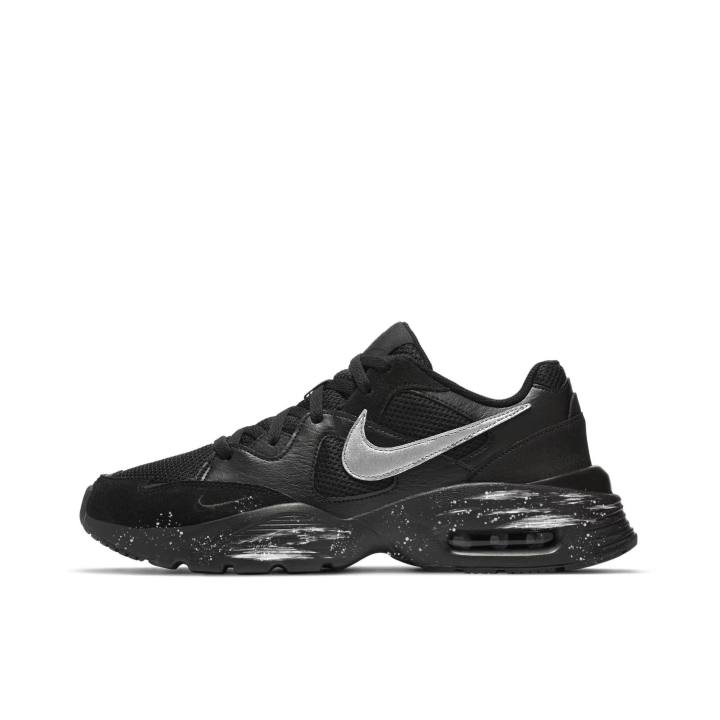Nike Nike Air Max Fusion Cushioning Slip Resistant Abrasion Resistant Low top Running Shoes Men's Silver Black