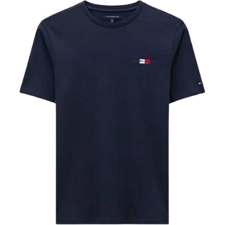 Tommy Hilfiger T Shirts Men's Navy Blue Crew Neck