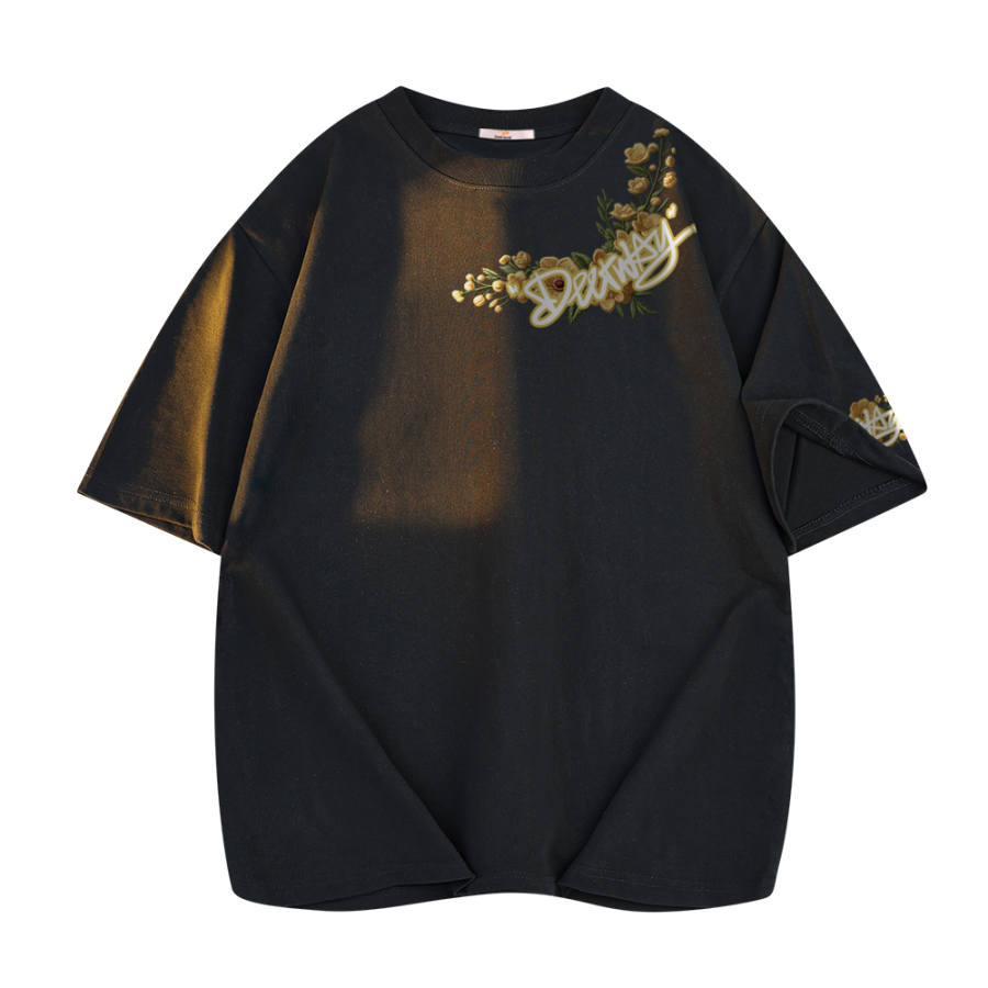 DEERWAY T Shirts Unisex Crew Neck Moderate Straight Fit