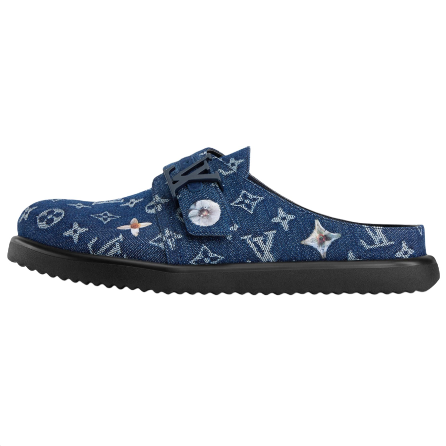 LOUIS VUITTON LOUIS VUITTON Easy Closed Toe Slippers Men's Blue