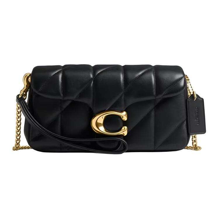 COACH Tabby Sheepskin Shoulder Bag, Crossbody Bag Small Women's Black