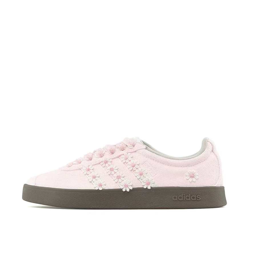 Adidas Adidas VL COURT 2.0 Lightweight Low top Skateboard Shoes Unisex White Pink