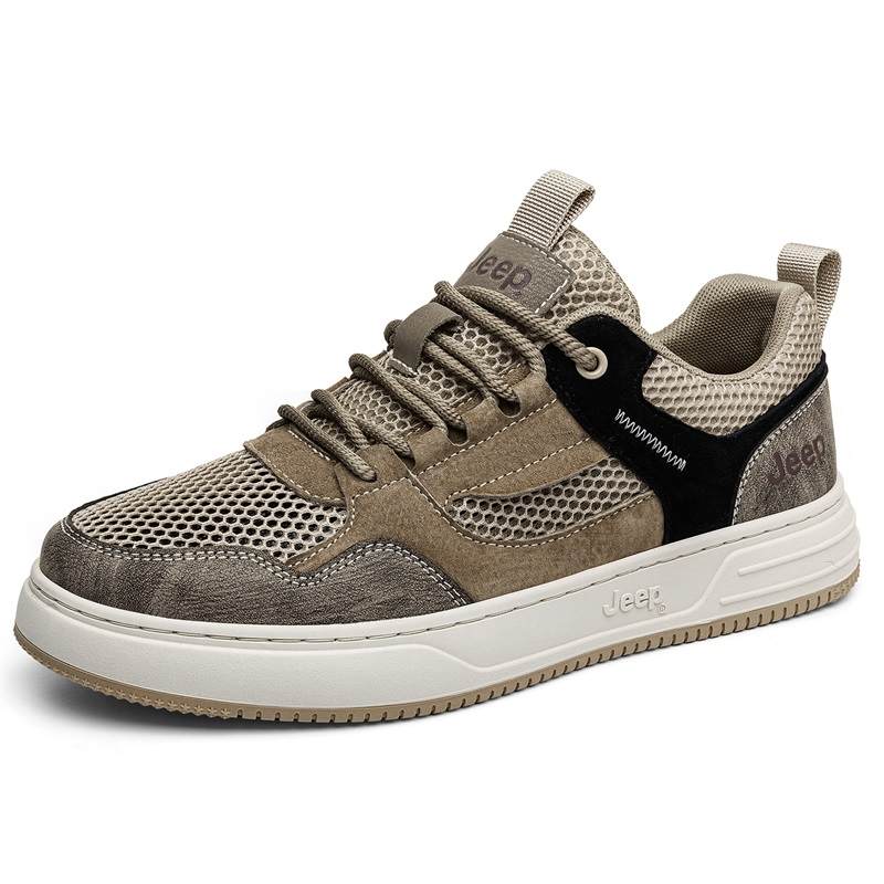 Jeep Slip Resistant, Abrasion Resistant, Height Increasing Low top Skateboard Shoes Men's