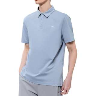 J.Lindeberg Polo Shirts Men's Storm Snow Blue Polo Collar Moderate Other
