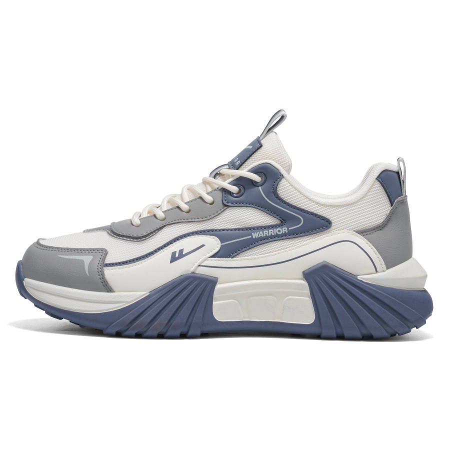 WARRIOR Casual Shoes Men's Low Top Beige Dark Blue Gray/Khaki Dark Blue/Black Khaki Orange