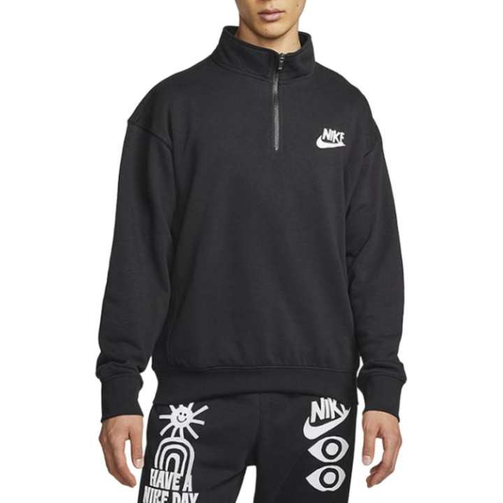 Nike Nike Club Sweatshirts Men's Black Stand Collar Moderate
