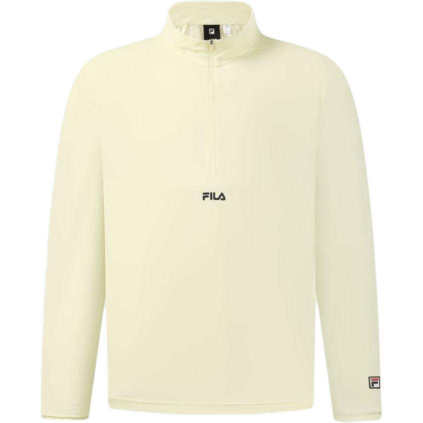 FILA Tennis Tops Men's Tender Shoot Yellow Stand Collar Moderate