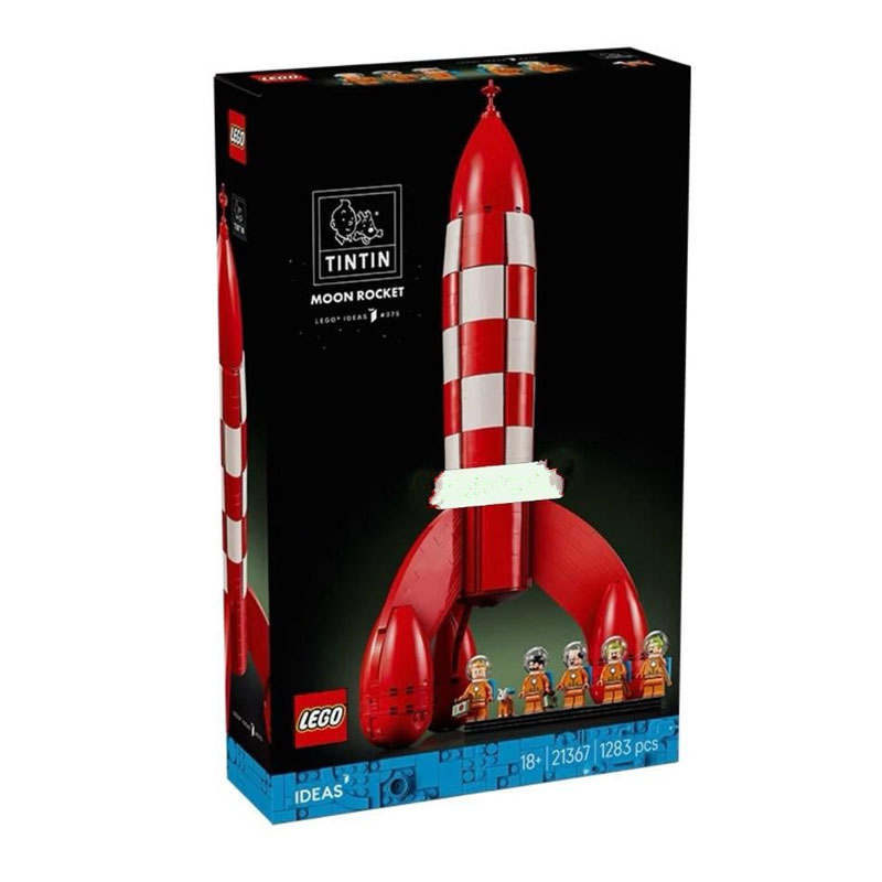 LEGO IDEAS Collection Dingding's Rocket Red Plastic Building Blocks 1283pcs 21367 ABS
