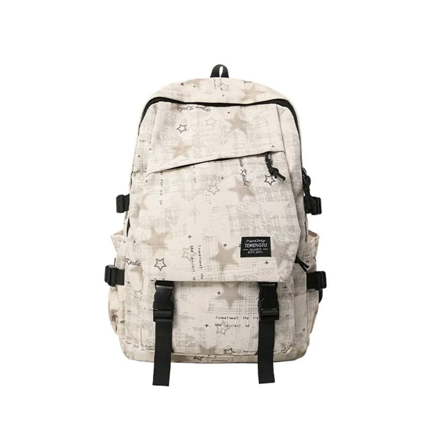 YALU YALU Nylon Backpack Regular Unisex Multicolor