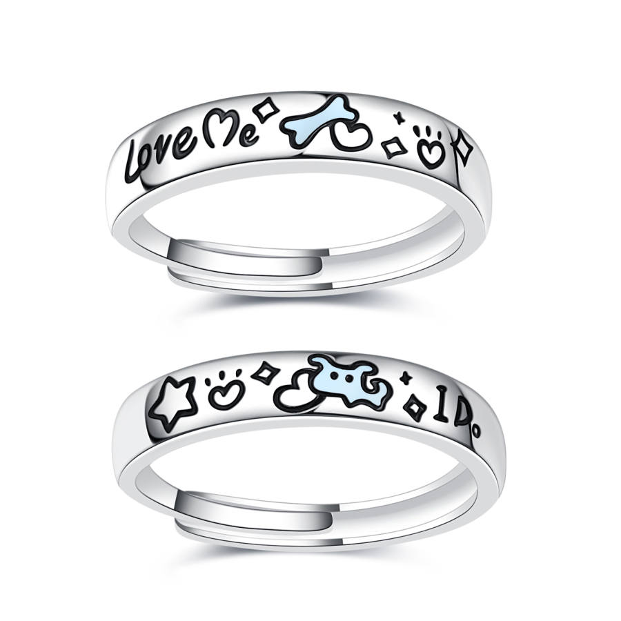 Barbie Alloy Drip Glaze Rings Unisex